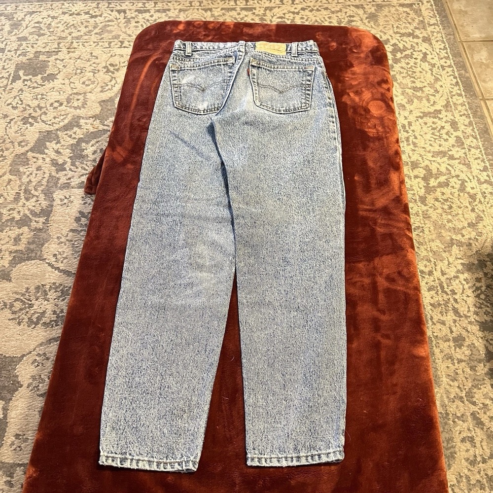 Levi's 550 Men's Jeans Vintage 80s 29x30 Acid Wash Distressed Made in USA - Picture 5 of 8